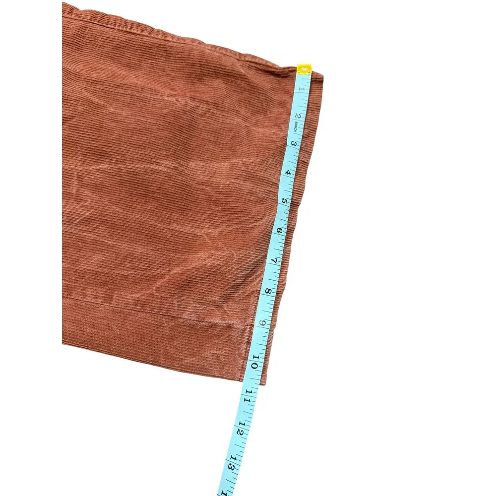 BDG Urban Outfitters Corduroy Cargo‎ Pants Rust Orange Wide Leg Women's Size S - Picture 11 of 12